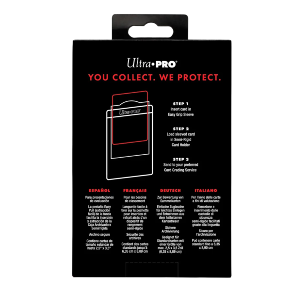 Pack Grading Card Submission - 50 Semi-Rigids + 50 Easy Pull Sleeves