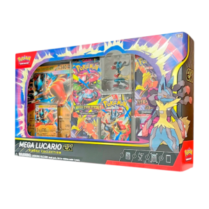 Caja colección Mega-Lucario EX con Figura