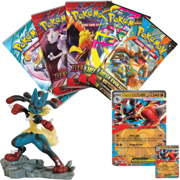 Caja colección Mega-Lucario EX con Figura